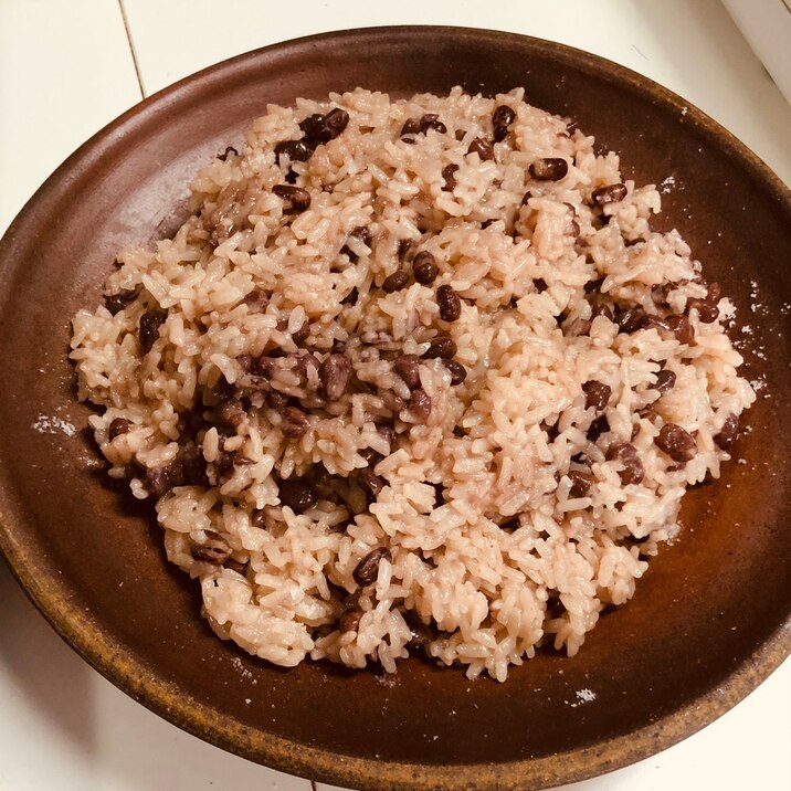 無水鍋(フライパン)で簡単お赤飯